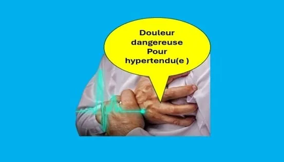 1 Image représentant une personne Se serrant la poitrine à cause d'une Douleurs liées à l'hypertension ledegoteur.fr