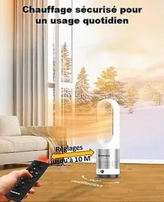 2 Radiateur soufflant oscillant sans pale ledegoteur.fr