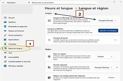 2 Vérifiez la langue et l'heure ledegoteur.fr