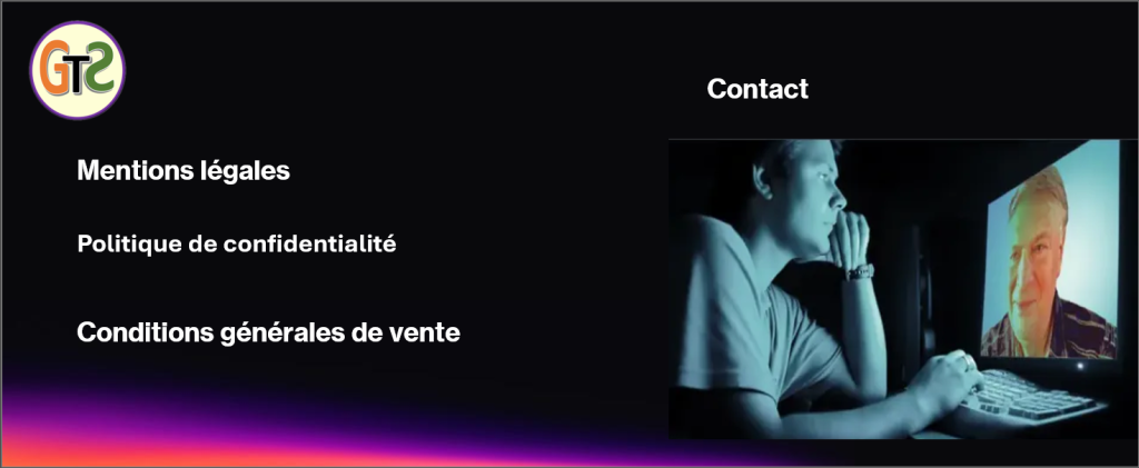 Pied de page de mon site ledegoteur.fr